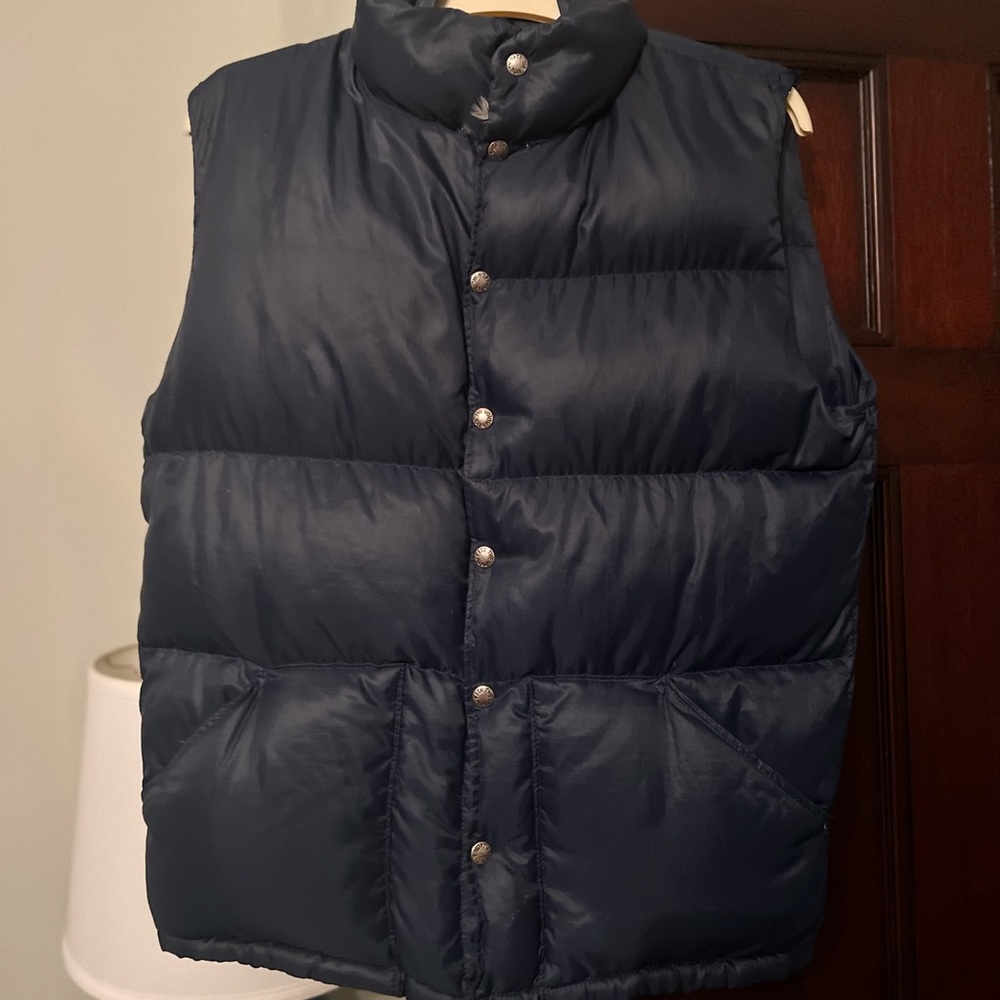 Vintage North Face navy puffer vest